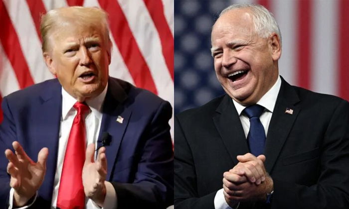  Donald Trump Hailed Kamala Harris Vp Pick Tim Walz In 2020 Details, Donald Trump-TeluguStop.com