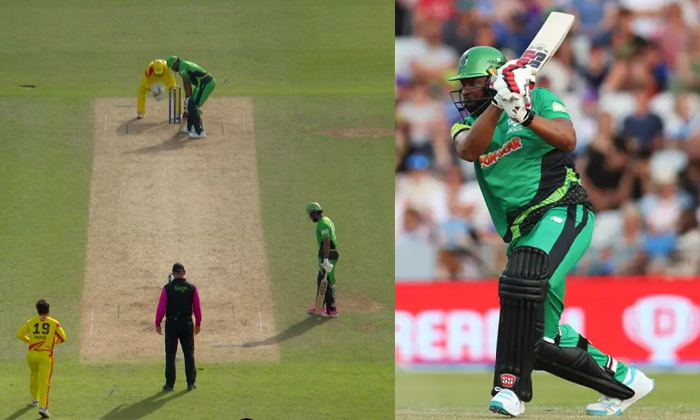  Kieron Pollard Smashed 5 Consecutive Sixes Against Rashid Khan Details, Viral Vi-TeluguStop.com