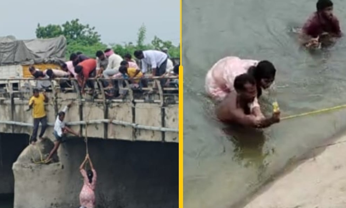  A Young Woman Fell Into The Canal While Taking A Selfie At Sagar Canal ,sagar Ca-TeluguStop.com