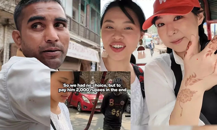  Singapore Tourists Get Scammed Rickshaw Puller Video Viral Details, Singapore,-TeluguStop.com