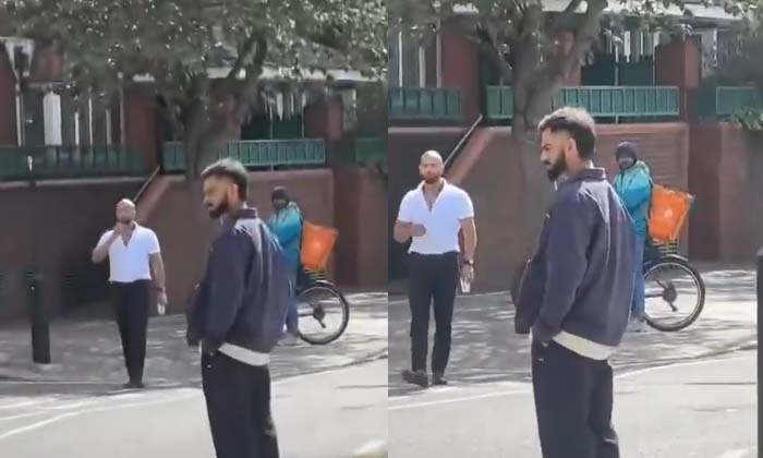  Virat Kohli Alone On The Road, Viral Video, Social Media, Virat Kohli, Akhai, Lo-TeluguStop.com