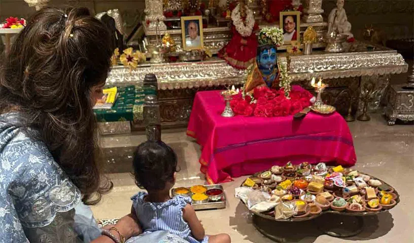  Ram Charan And Upasanas Festivities With Daughter Klin Kaara, Ram Charan, Klin K-TeluguStop.com