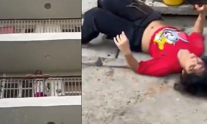  Video: Girl Fell Down From 6th Floor Doing Reels.. Tragic Incident, Teenager Gi-TeluguStop.com