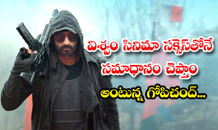  Gopichand Says That He Will Answer With The Success Of Viswam Movie Details, Gop-TeluguStop.com