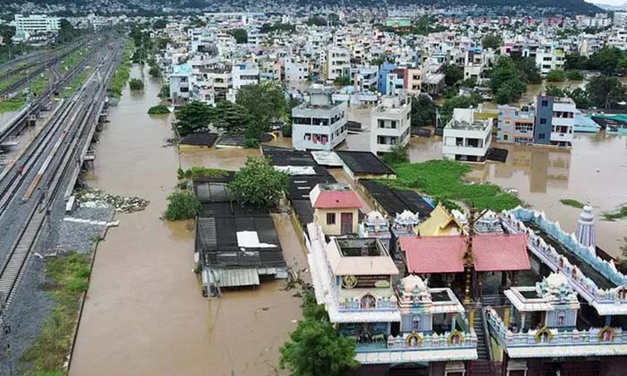  The Loss Is Not All, The Arrival Of The Central Team Today, Vijayawada Floods, V-TeluguStop.com