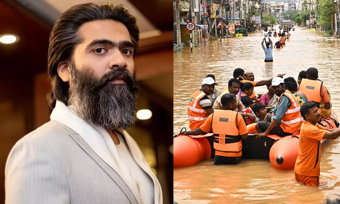  Kollywood First Hero Simbu Donated For Telugu States Flood Vitims Details, Kolly-TeluguStop.com