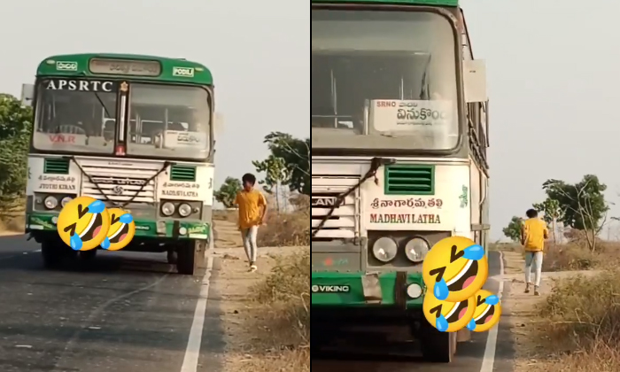  Tgsrtc Md Sajjanar Serious About Prank On Apsrtc Bus Viral Video Details, Tgsrtc-TeluguStop.com