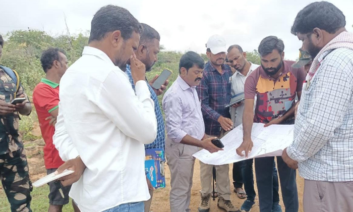  A Pilot Project Land Survey Was Started In The Suburbs Of Ellapuram, Pilot Proje-TeluguStop.com