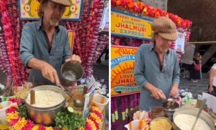  British Man Making Desi Food In London Video Viral, Jhalmuri, Kolkata, London, S-TeluguStop.com