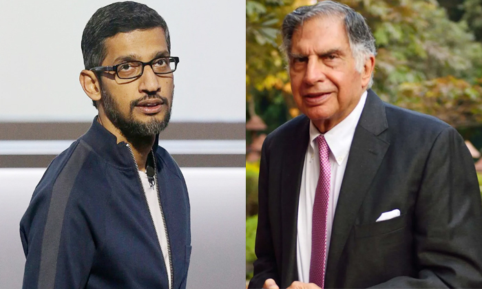  Google Ceo Sundar Pichai Recalls His Last Meeting With Ratan Tata Details, Googl-TeluguStop.com