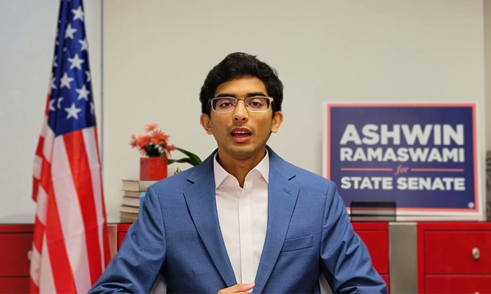  Indian-origin Democrat Ashwin Ramaswami Up Against Trump Ally In Georgia Details-TeluguStop.com