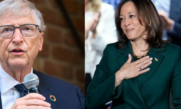  Microsoft Cofounder Bill Gates Donates 50 Million Dollars To Kamala Harris , Ka-TeluguStop.com