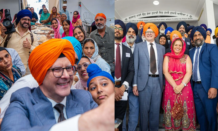  Australian Pm Anthony Albanese Visits Temple Gurdwara To Celebrate Diwali Detail-TeluguStop.com