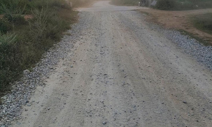  Badly Constructed Road In Anumula Mandal , Anumula Mandal , Badly Constructed Ro-TeluguStop.com