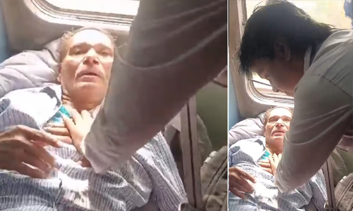  Passenger Got Heart Attack In Amrapali Express Moving Train Tte Saved His Life G-TeluguStop.com