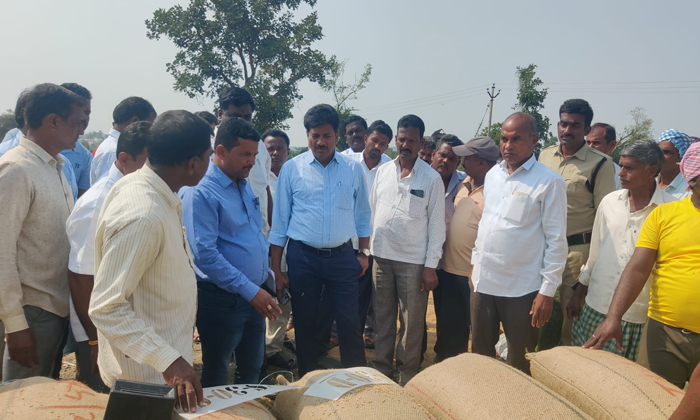 Smooth Purchases Of Grain Additional Collector Khemya Naik Inspects The Purchase Smooth Purchases Of Grain Additional Collector Khemya Naik Inspects The Purchase-TeluguStop.com