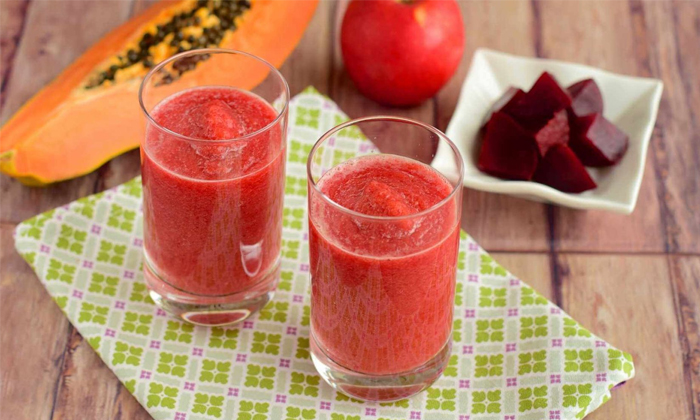  This Is A Juice That Increases Energy In The Body Details, Beetroot Papaya Straw-TeluguStop.com