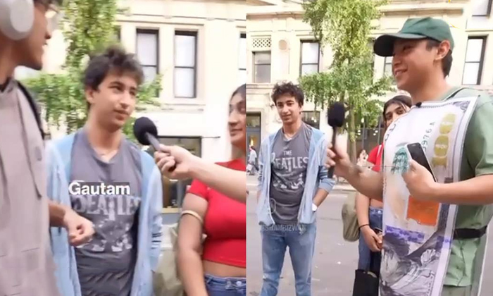  Gautam Ghattamaneni Sudden Surprise In New York Streets Video Viral Details, Gau-TeluguStop.com