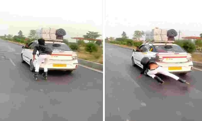  He Wanted To Do A Stunt To Become Viral.. Finally His Situation?, Man, Stunts, C-TeluguStop.com