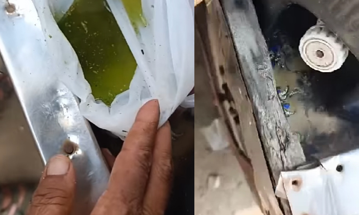  Man Caught Selling Panipuri Water Containing Germs Video Viral Details, Social M-TeluguStop.com