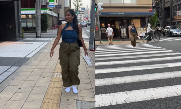  The Young Woman Who Walked In The Streets Of Japan Wearing New White Socks.. If-TeluguStop.com