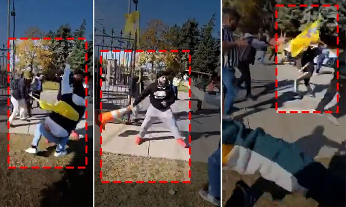  What Led To Khalistani Extremists Thrash Devotees At Canada Hindu Temple Video V-TeluguStop.com