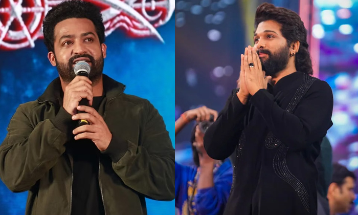  Will Junior Ntr Follow Allu Arjun Details, Ntr, Allu Arjun, Pushpa 2, Pushpa The-TeluguStop.com