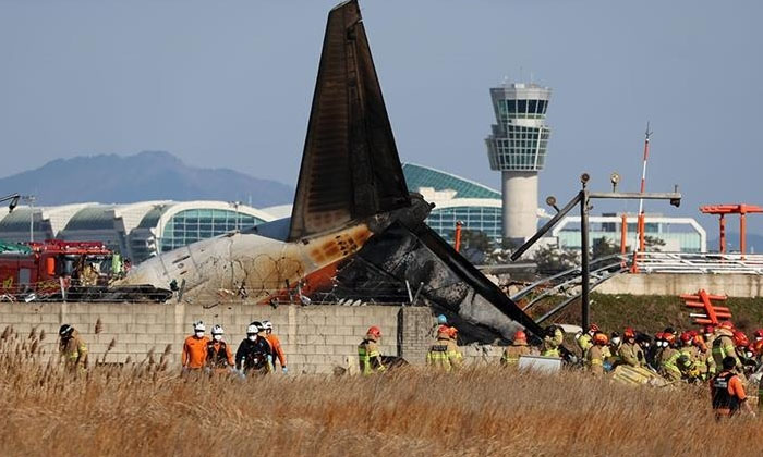  179 Dead In South Korea Plane Crash, Plane Crash, South Korea, Jejuair, Boeing73-TeluguStop.com