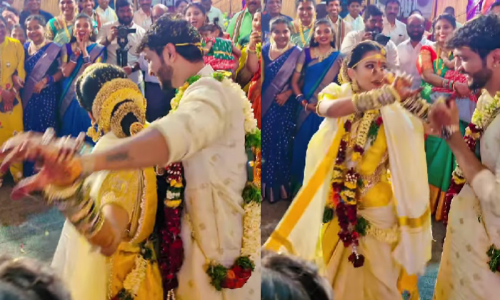  Bride And Groom Groove To Allu Arjun Pushpa 2 Song Sooseki Video Viral Details,-TeluguStop.com