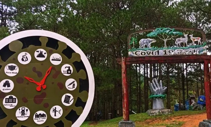  If You See This Video Of The Park With The Theme Of Covid 19, Your Mouth Will Dr-TeluguStop.com