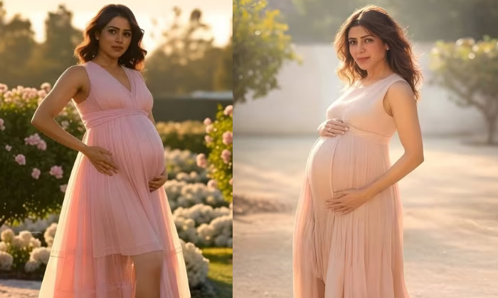  Samantha Baby Bump Photos Goes Viral Details, Samantha, Samantha Baby Bump, Naga-TeluguStop.com