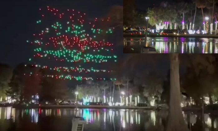  Several Drones Crash During Aerial Show In Orlando Florida Video Viral Details,-TeluguStop.com