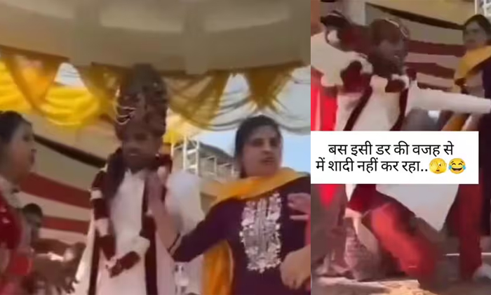  Viral Video Girl Beats Up Former Boyfriend At His Wedding Details, Viral Video,-TeluguStop.com