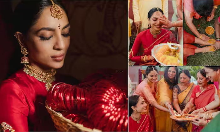  Shobhita Shares Her Look Bride Look Photos Details Inside Goes Viral In Social M-TeluguStop.com