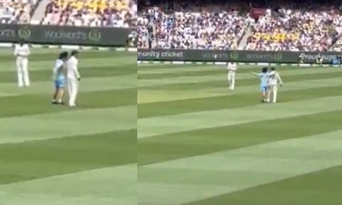  Shocking Incident In Melbourne Test.. Spectator Tries To Hug Virat Kohli, Social-TeluguStop.com