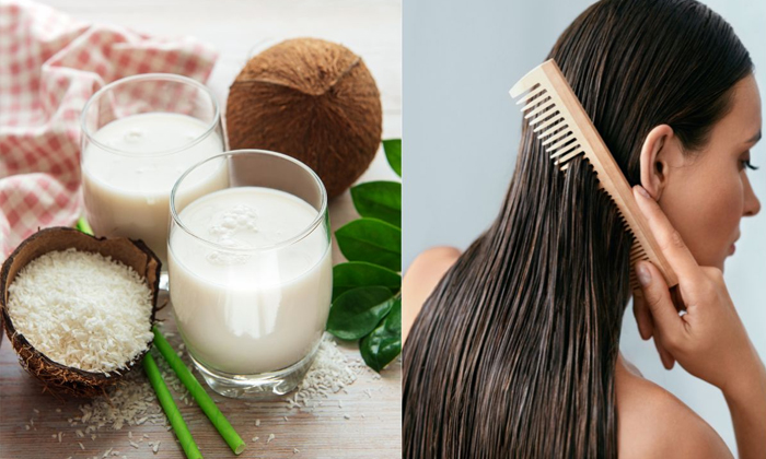  Try This Coconut Milk Mask For Double Hair Growth! Coconut Milk Hair Mask, Hair-TeluguStop.com