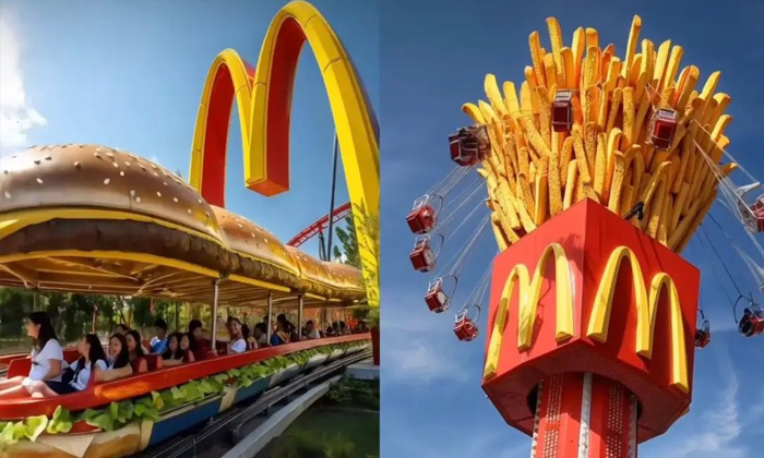  Wow, An Amusement Park Like Mcdonald's.. All Ai Glory..!, Ai-generated Video, Vi-TeluguStop.com