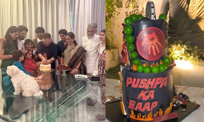  Allu Aravind Birthday Celebrations Photos Goes Viral Details, Allu Arjun, Allu A-TeluguStop.com