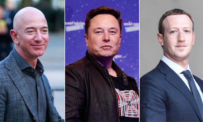 Telugu Donald Trump, Donald Trumps, Elon Musk, Jeff Bezos, Mark Zuckerberg, Tech