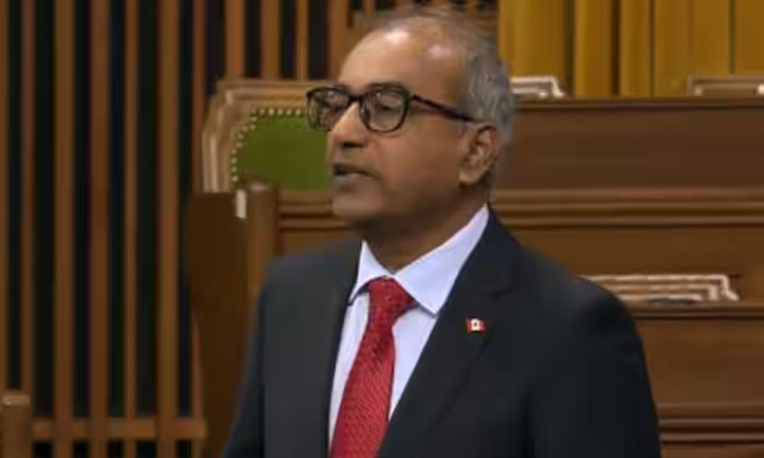  Indian-origin Mp Chandra Arya Addresses Canadian House In Kannada , Kannada , Mp-TeluguStop.com