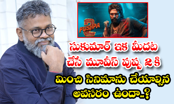  Is There A Need To Do A Movie Beyond Pushpa 2 For Sukumar Upcoming Movies Detail-TeluguStop.com