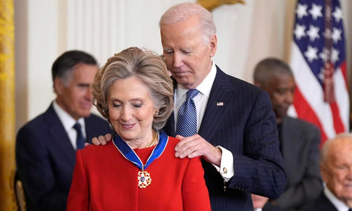 Telugu Hillary Clinton, Hillaryclinton, Joe Biden, Civilian Award-Telugu NRI