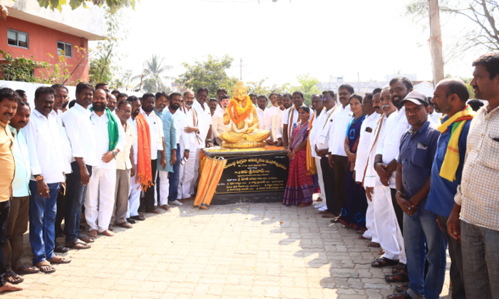  Unveiling Of Idols Of Great People By Mla Adi Srinivas, Unveiling Of Idols ,grea-TeluguStop.com