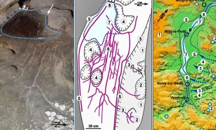 Telugu Bee Map, Humans, France, Landscape, Oldest Map, Paleolithic, Paris, Rock