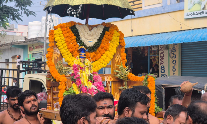  A Visual Feast For The Eyes As The Ayyappa Palanquin Procession, Ellareddypet, R-TeluguStop.com