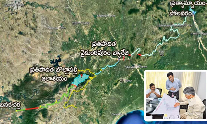  Cm Chandrababu Naidu Undertake Banakacherla Godavari Interlinking Project Detail-TeluguStop.com