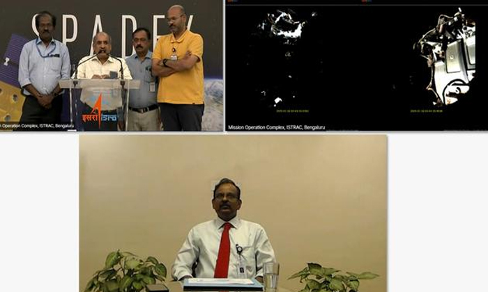  The Power Of Indian Scientists.. The Docking Experiment In Space Is A Success..-TeluguStop.com