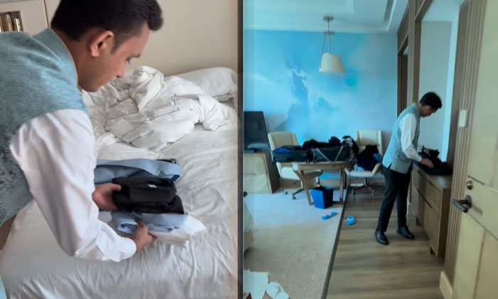 Netizens Are On Fire Saying That The Indian Millionaire's Strange Behavior In Du Netizens Are On Fire Saying That The Indian Millionaire's Strange Behavior In Du-TeluguStop.com