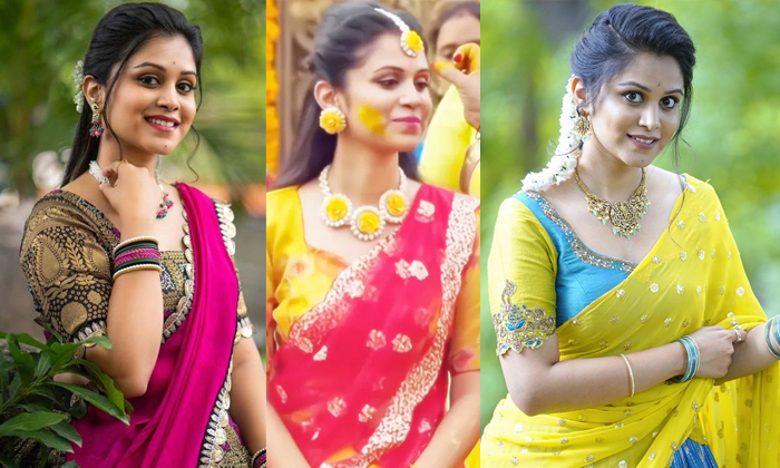 Bigg Boss Beauty Yashmi Gowda Haldi Photos Goes Viral Details,yashmi Gowda,bigg Bigg Boss Beauty Yashmi Gowda Haldi Photos Goes Viral Details,yashmi Gowda,bigg-TeluguStop.com