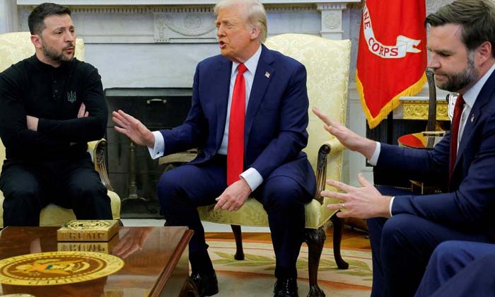  Clash Between Trump And Zelensky Is A Spate Of Words In The White House, Trump,-TeluguStop.com